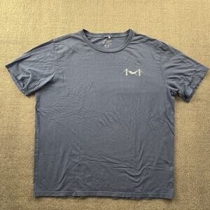Marine Layer Shirt Adult Large Blue Short Sleeve Casual Active Men's